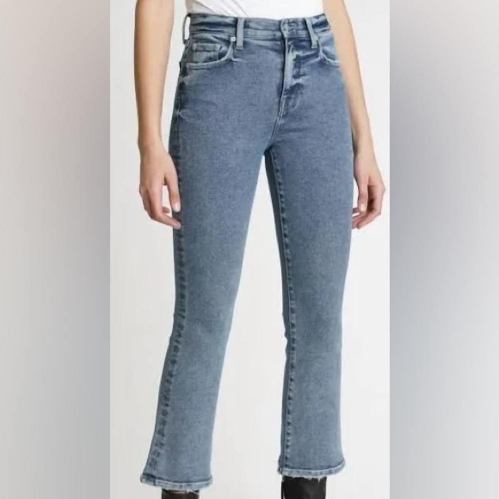 Pistola Lennon high rise cropped boot in wash code Glitch - EUC - Picture 1 of 7